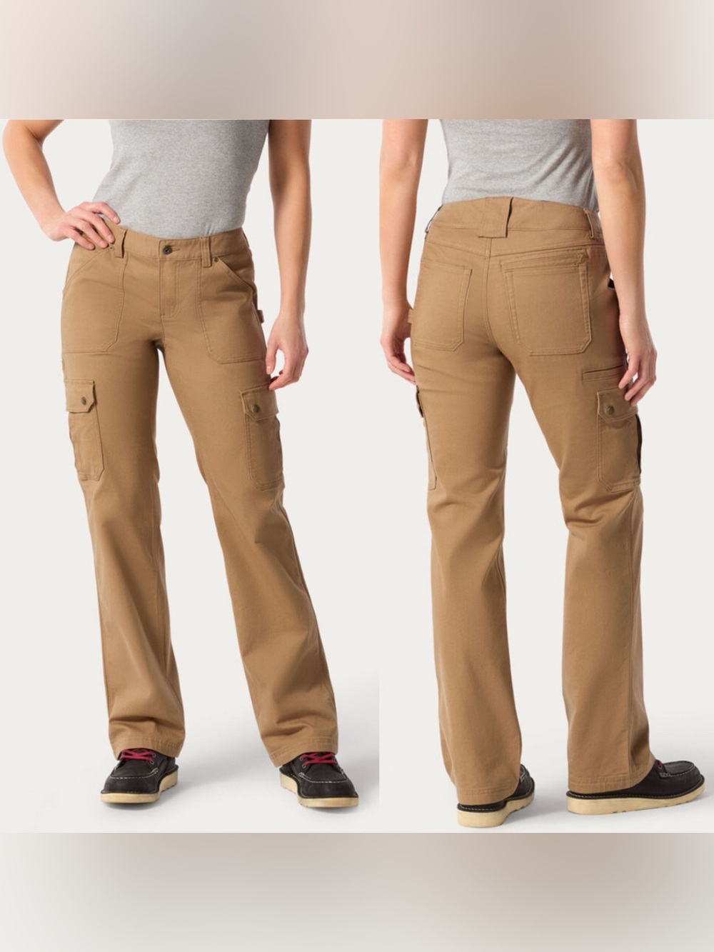 DULUTH TRADING CO. DuluthFlex Fire Hose Relaxed Leg Cargo Work Pants Size 6 x 31